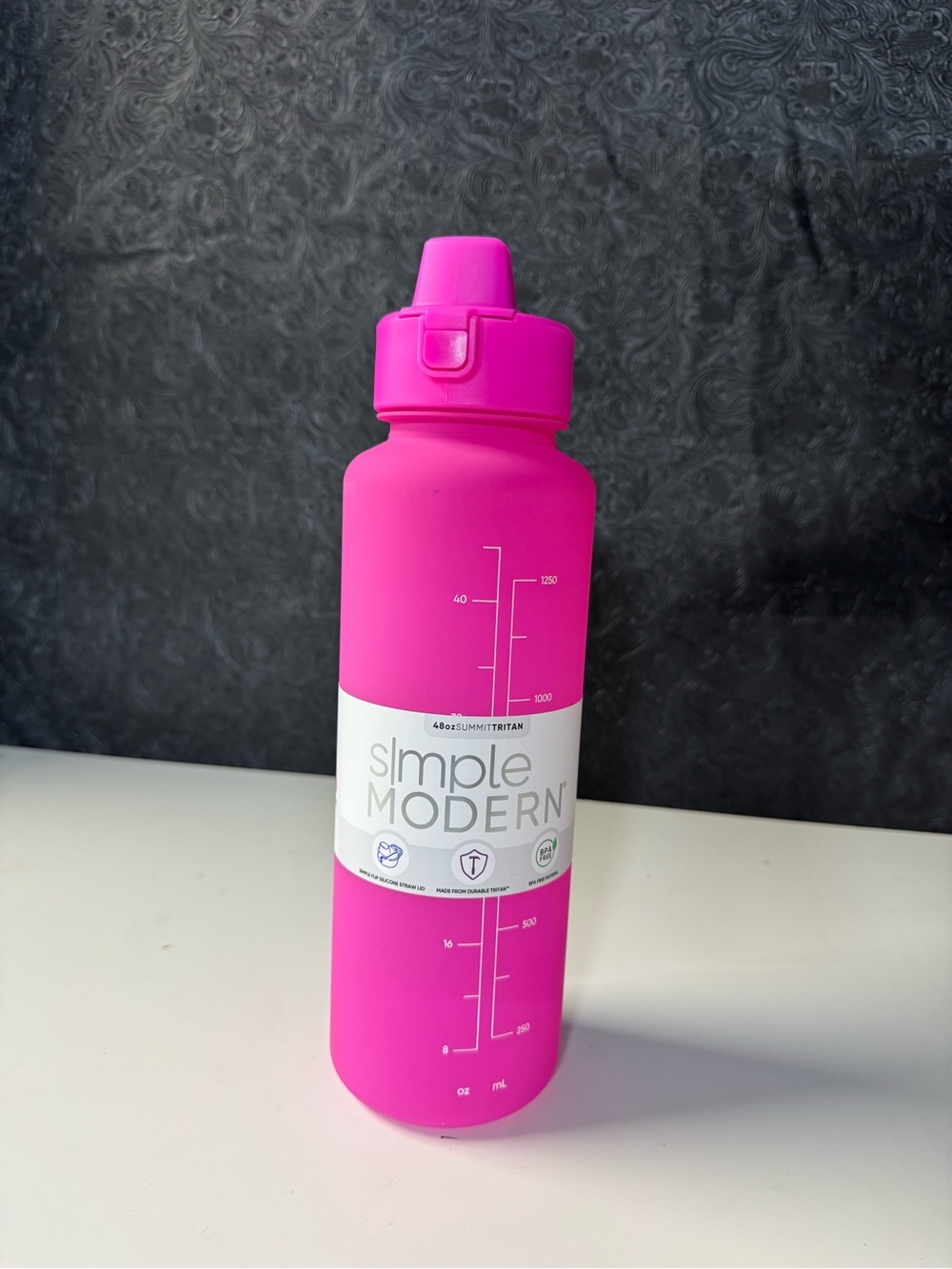 48-ounce Simple Modern Summit water bottle in raspberry pink
